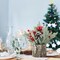 Small Christmas Tree, Artificial Mini Tabletop Christmas Tree Decorations with Christmas Ball Ornaments